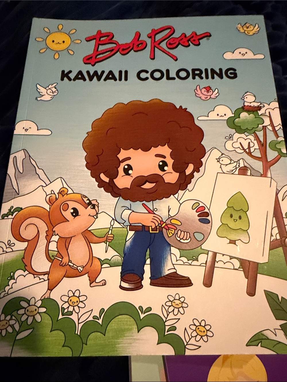 Advanced coloring book lot. Bob Ross, Modern Living, Disney Princesses.